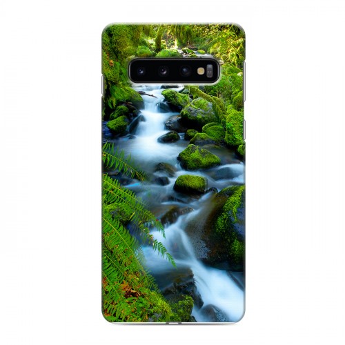 Дизайнерский силиконовый чехол для Samsung Galaxy S10 Водопады