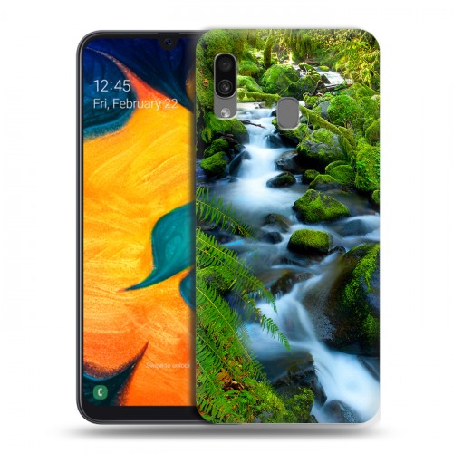 Дизайнерский силиконовый чехол для Samsung Galaxy A30 Водопады