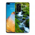 Дизайнерский пластиковый чехол для Huawei P40 Водопады