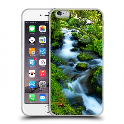 Дизайнерский силиконовый чехол для Iphone 6 Plus/6s Plus Водопады