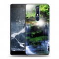 Дизайнерский пластиковый чехол для Nokia 5.1 Водопады