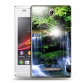 Дизайнерский пластиковый чехол для Sony Xperia E Водопады