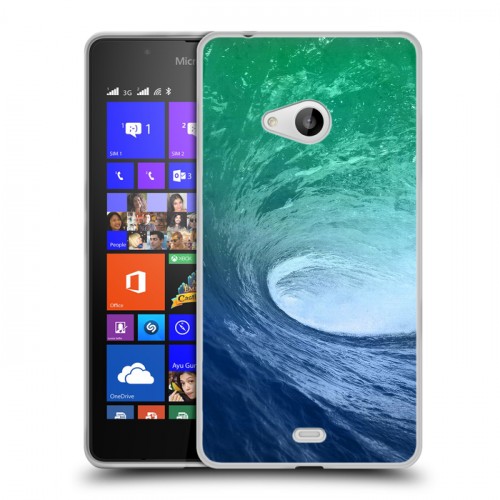 Дизайнерский пластиковый чехол для Microsoft Lumia 540 Волны