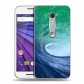 Дизайнерский пластиковый чехол для Lenovo Moto G Волны