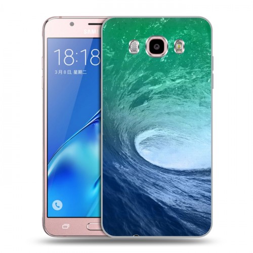 Дизайнерский силиконовый с усиленными углами чехол для Samsung Galaxy J5 (2016) Волны