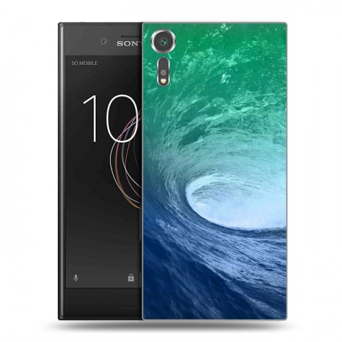 Дизайнерский пластиковый чехол для Sony Xperia XZs Волны