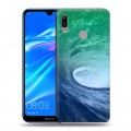 Дизайнерский пластиковый чехол для Huawei Y6 (2019) Волны