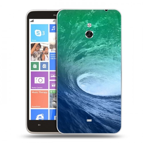 Дизайнерский пластиковый чехол для Nokia Lumia 1320 Волны