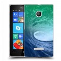 Дизайнерский пластиковый чехол для Microsoft Lumia 435 Волны