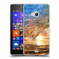 Дизайнерский пластиковый чехол для Microsoft Lumia 540 Волны