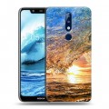 Дизайнерский силиконовый чехол для Nokia 5.1 Plus Волны