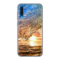 Дизайнерский силиконовый чехол для Samsung Galaxy A50 Волны