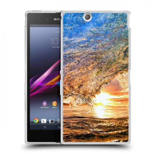 Дизайнерский пластиковый чехол для Sony Xperia Z Ultra  Волны