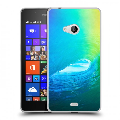 Дизайнерский пластиковый чехол для Microsoft Lumia 540 Волны