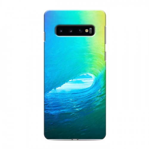 Дизайнерский силиконовый чехол для Samsung Galaxy S10 Волны