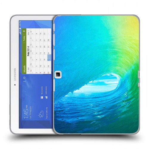 Дизайнерский силиконовый чехол для Samsung Galaxy Tab 4 10.1 Волны