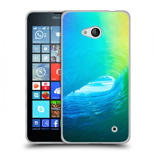 Дизайнерский пластиковый чехол для Microsoft Lumia 640 Волны