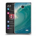 Дизайнерский пластиковый чехол для Nokia X Волны