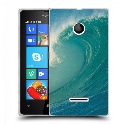 Дизайнерский пластиковый чехол для Microsoft Lumia 435 Волны