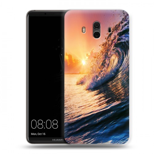 Дизайнерский пластиковый чехол для Huawei Mate 10 Волны