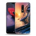 Дизайнерский пластиковый чехол для OnePlus 6 Волны