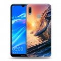 Дизайнерский пластиковый чехол для Huawei Y6 (2019) Волны