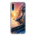 Дизайнерский силиконовый чехол для Samsung Galaxy A50 Волны