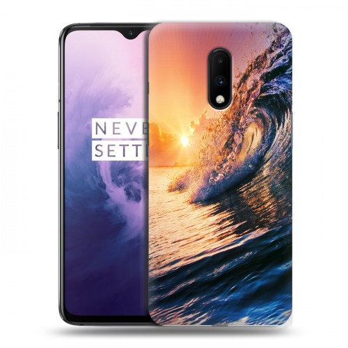 Дизайнерский пластиковый чехол для OnePlus 7 Волны