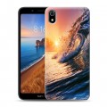 Дизайнерский силиконовый чехол для Xiaomi RedMi 7A Волны