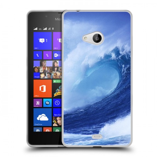 Дизайнерский пластиковый чехол для Microsoft Lumia 540 Волны