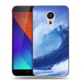 Дизайнерский пластиковый чехол для Meizu MX5 Волны