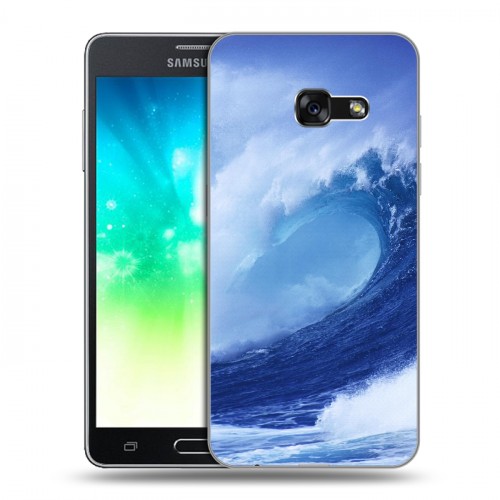 Дизайнерский силиконовый с усиленными углами чехол для Samsung Galaxy A3 (2017) Волны