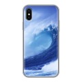 Дизайнерский силиконовый чехол для Iphone x10 Волны