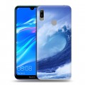 Дизайнерский пластиковый чехол для Huawei Y6 (2019) Волны