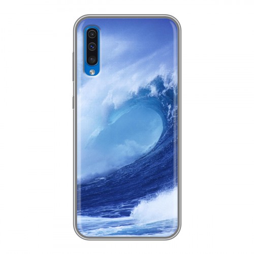 Дизайнерский силиконовый чехол для Samsung Galaxy A50 Волны