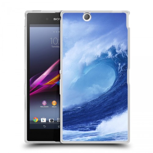 Дизайнерский пластиковый чехол для Sony Xperia Z Ultra  Волны