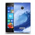 Дизайнерский пластиковый чехол для Microsoft Lumia 435 Волны