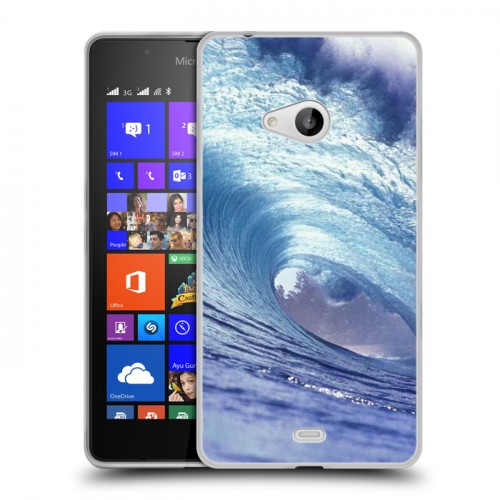 Дизайнерский пластиковый чехол для Microsoft Lumia 540 Волны