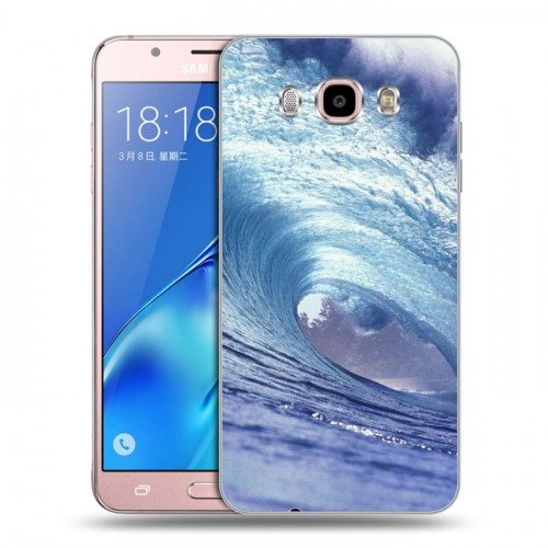 Дизайнерский силиконовый с усиленными углами чехол для Samsung Galaxy J5 (2016) Волны