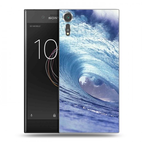 Дизайнерский пластиковый чехол для Sony Xperia XZs Волны