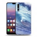 Дизайнерский силиконовый с усиленными углами чехол для Huawei P20 Pro Волны