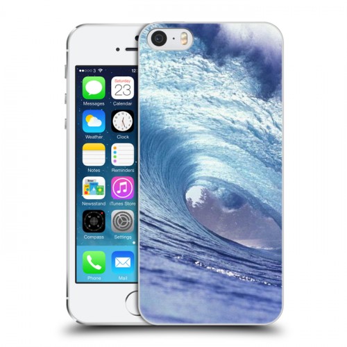 Дизайнерский пластиковый чехол для Iphone 5s Волны
