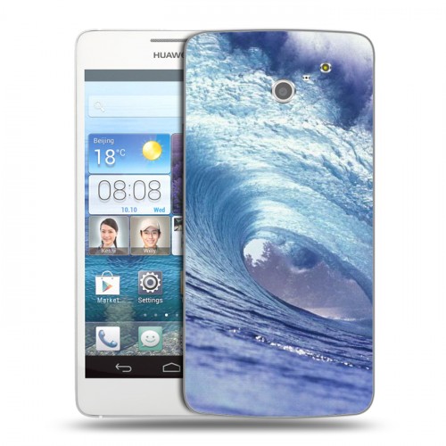 Дизайнерский пластиковый чехол для Huawei Ascend D2 Волны