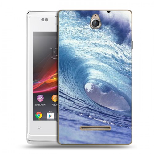 Дизайнерский пластиковый чехол для Sony Xperia E Волны