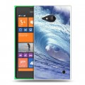 Дизайнерский пластиковый чехол для Nokia Lumia 730/735 Волны