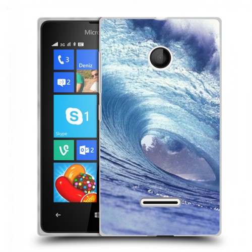 Дизайнерский пластиковый чехол для Microsoft Lumia 435 Волны