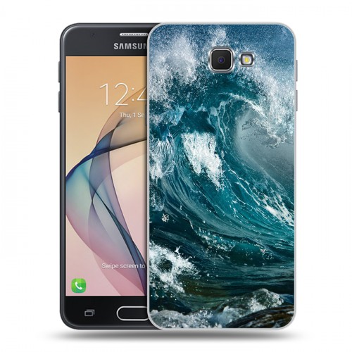 Дизайнерский пластиковый чехол для Samsung Galaxy J5 Prime Волны