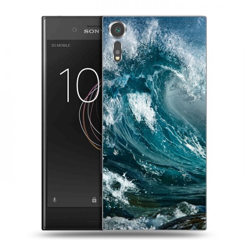 Дизайнерский пластиковый чехол для Sony Xperia XZs Волны