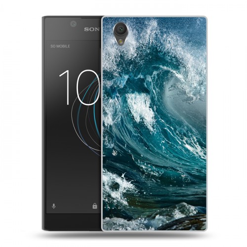 Дизайнерский пластиковый чехол для Sony Xperia L1 Волны