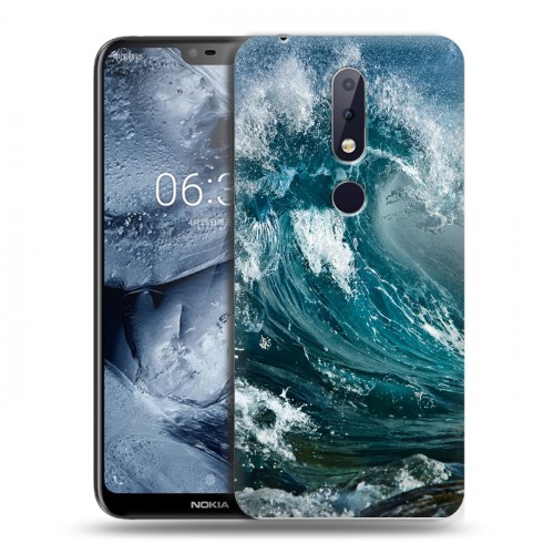 Дизайнерский силиконовый чехол для Nokia 6.1 Plus Волны